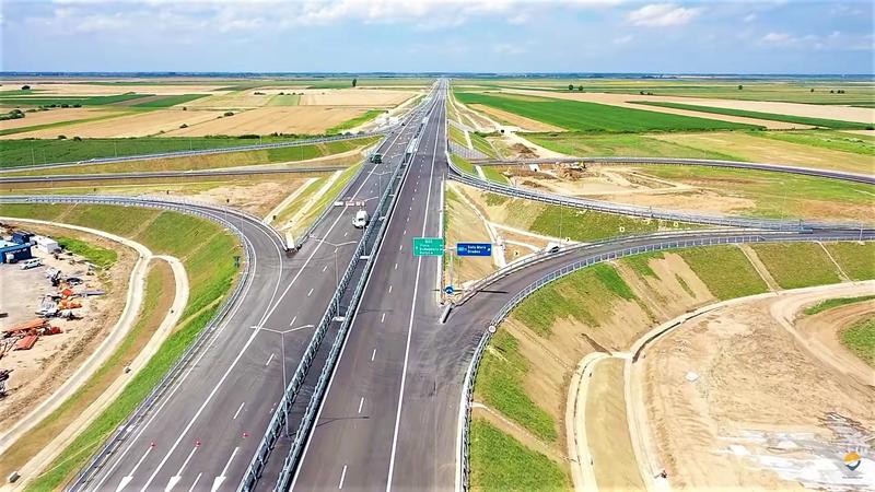 Autostrada spre Ungaria - Primul lot finalizat, Foto: Captura YouTube