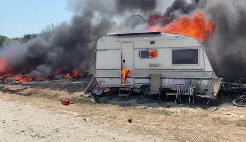 incendiu la 2 Mai, Foto: ISU Dobrogea