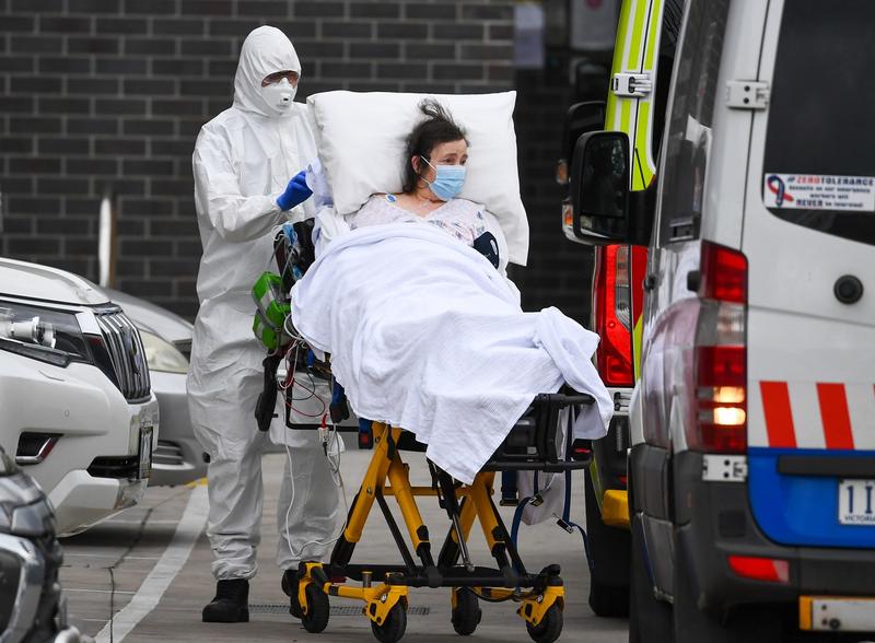 Pacienta cu Covid-19, Foto: William West / AFP / Profimedia Images