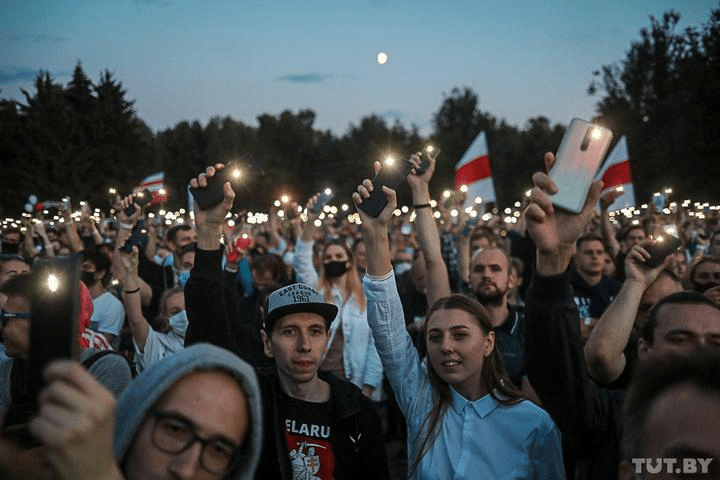 Miting in Belarus (sursa foto-twitter), Foto: Hotnews