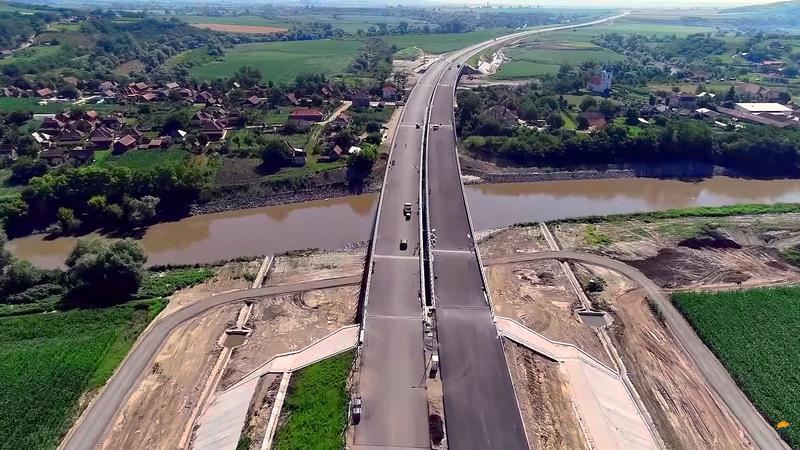 Autostrada Iernut - Chetani, aproape de finalizare, Foto: Captura YouTube