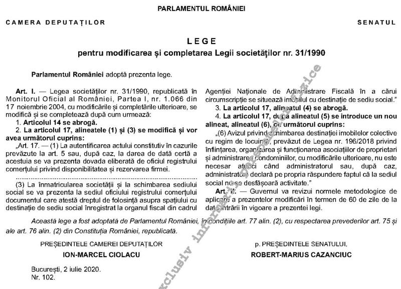 Nu mai este nevoie de acordul vecinilor la infiintarea firmei, Foto: monitoruloficial.ro