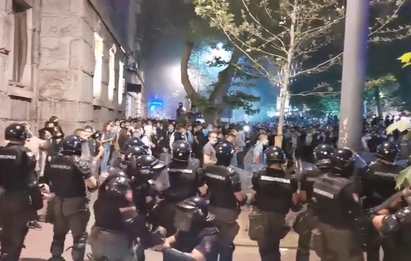 Proteste la Belgrad, Foto: youtube.com