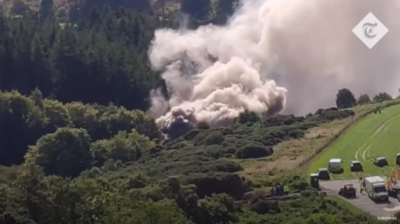 Accident feroviar in Scotia, Foto: Captura YouTube