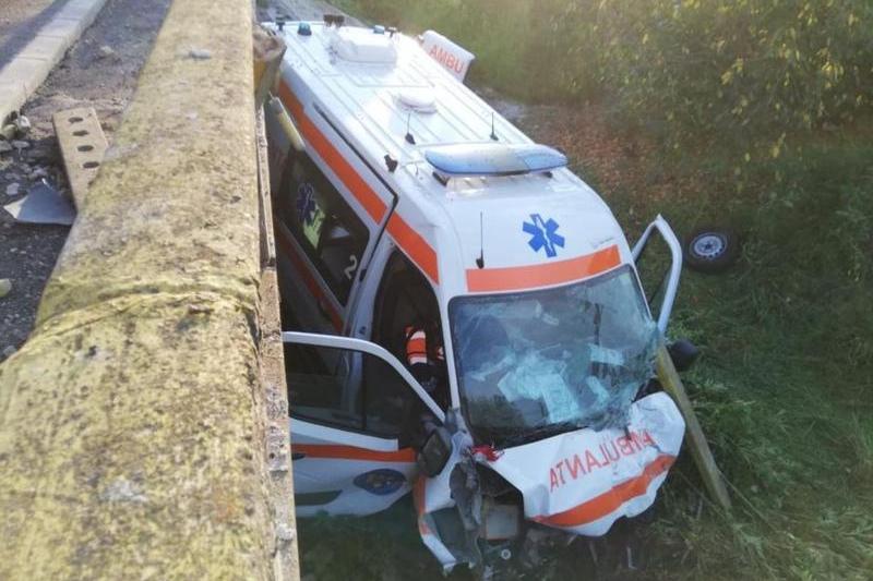 Accident de ambulanta in Gorj, Foto: HotNews