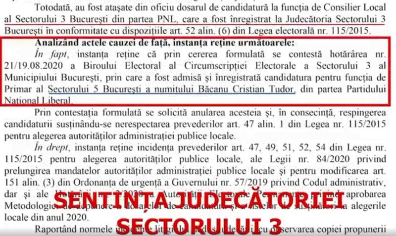 Sentinta Judecatoria Sector 3, Foto: Captura Facebook