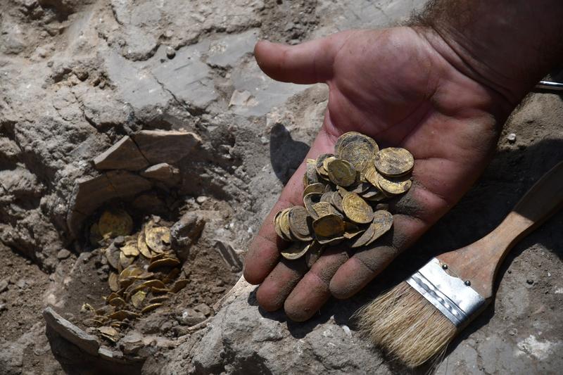 Monede arabe vechi de un mileniu, Foto: Israel Antiquities Authority