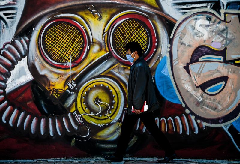 Masca coronavirus, Foto: Juan BARRETO / AFP / Profimedia