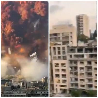 Explozie Beirut, Foto: Colaj foto