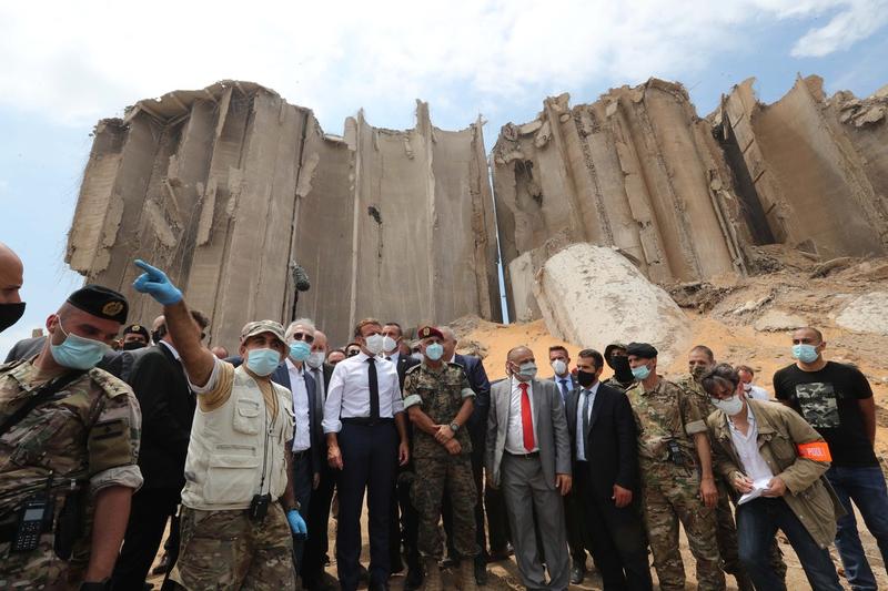 Emmanuel Macron in Beirut, Foto: Xinhua / Profimedia Images