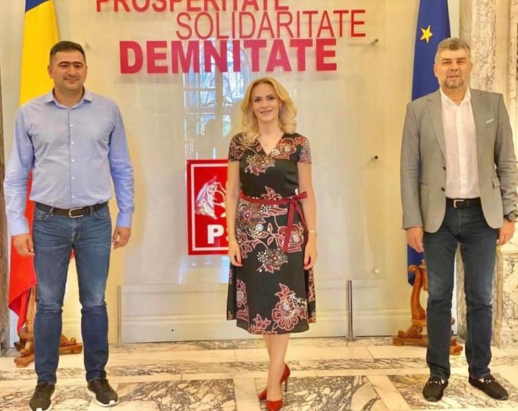 DC Popescu, cu Firea si Ciolacu, Foto: Facebook/ Dan Cristian Popescu
