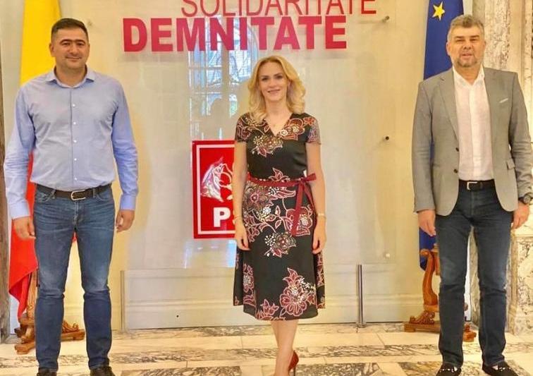 DC Popescu, cu Firea si Ciolacu, Foto: Facebook/ Dan Cristian Popescu