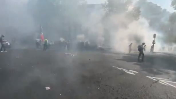 Vestele galbene vs Politie, Foto: Captura video