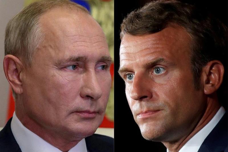 Vladimir Putin, Emmanuel Macron, Foto: GONZALO FUENTES / AFP / Profimedia