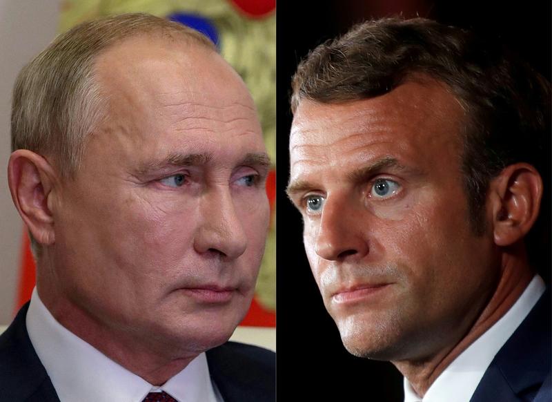 Vladimir Putin, Emmanuel Macron, Foto: GONZALO FUENTES / AFP / Profimedia