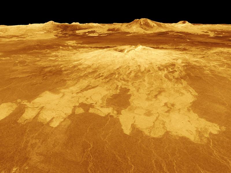 Suprafata planetei Venus, imagine generată pe computer, Foto: NASA