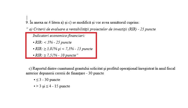 Modificari ajutoare grila punctaj, Foto: Hotnews