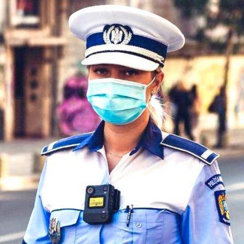 Bodycam-uri pe uniformele politistilor, Foto: MAI