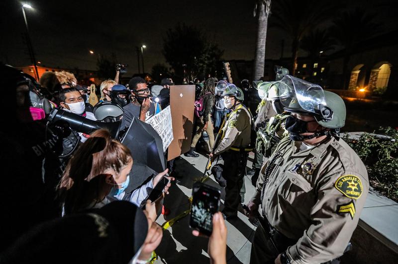 Protest la Los Angeles dupa ce un barbat de culoare a fost impuscat mortal de politie, Foto: Chelsea Lauren / Shutterstock Editorial / Profimedia