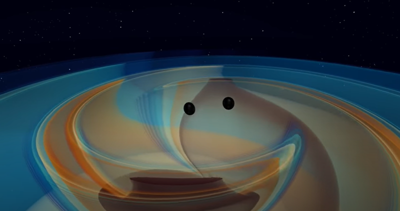 Simulare fuziune gauri negre, Foto: Captura YouTube