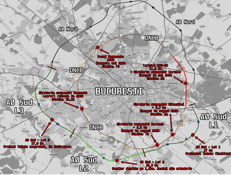 Centura Capitalei si Autostrada de Centura A0 Sud - proiectele la zi, Foto: Hotnews