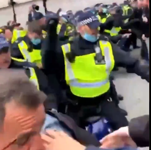 Protest Londra, Foto: Captura video