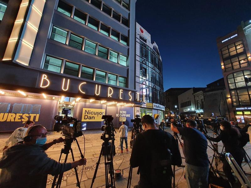 Sediul de campanie al lui Nicușor Dan, Foto: Hotnews