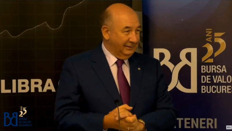 Radu Ghetea, in timpul discursului tinut la BVB, Foto: Hotnews