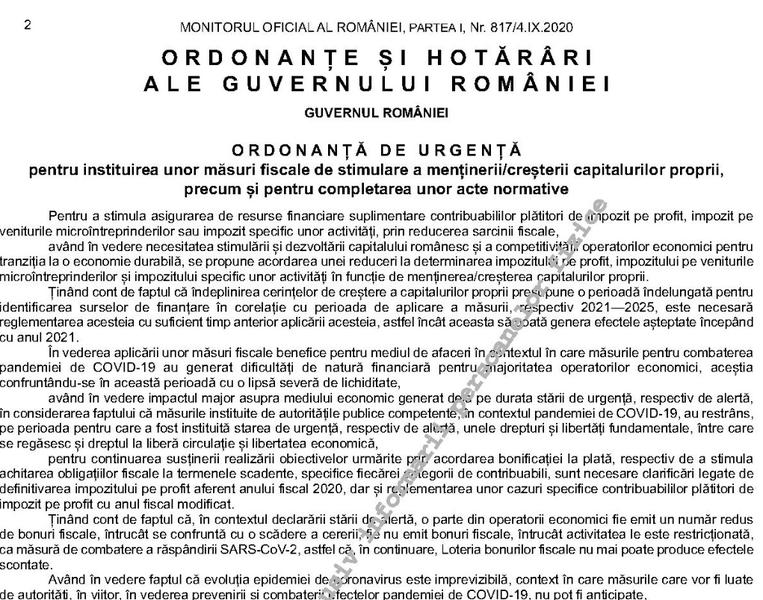 Noutati fiscale in Monitorul oficial, Foto: monitoruloficial.ro