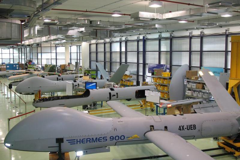 Linia de asamblare a dronelor Elbit în Israel, Foto: Elbit Systems