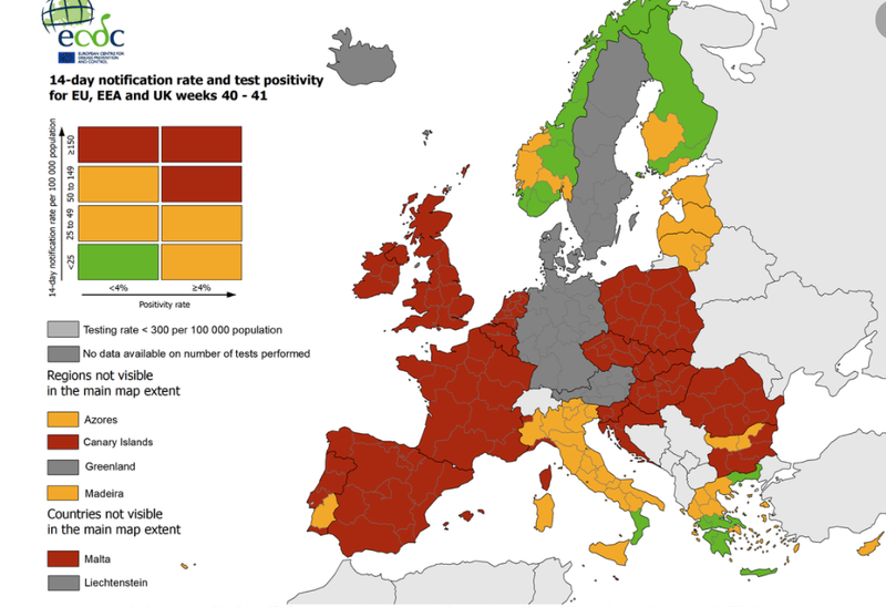 harta ECDC, Foto: https://www.ecdc.europa.eu/