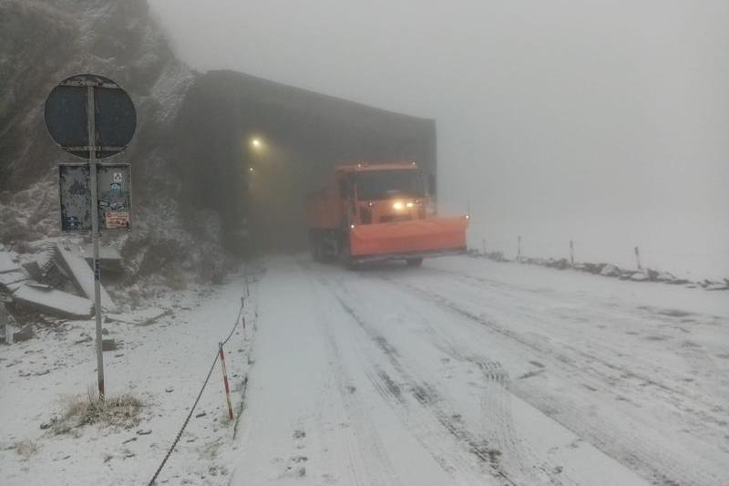 ninsoare pe Transfagarasan, Foto: Directia de Drumuri Brasov