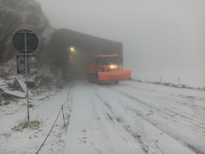ninsoare pe Transfagarasan, Foto: Directia de Drumuri Brasov