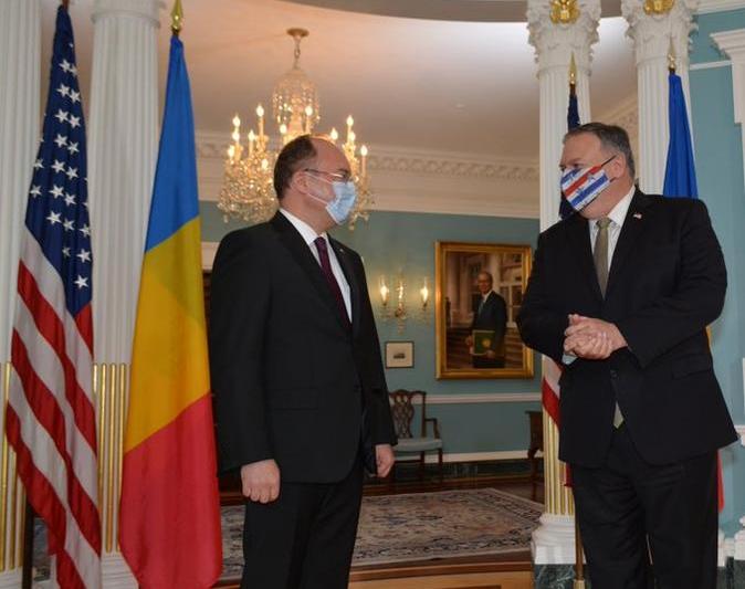 Bogdan Aurescu si Mike Pompeo, Foto: Hotnews