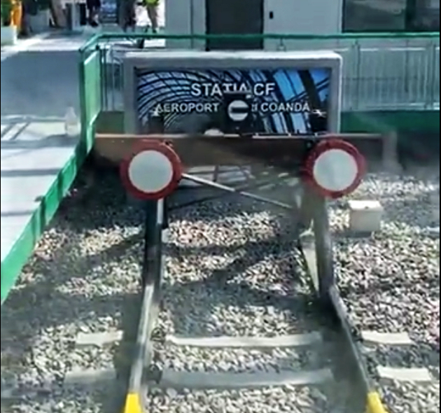 Capăt de linie în noua Gara-Aeroport , Foto: mihaicraciun.eu