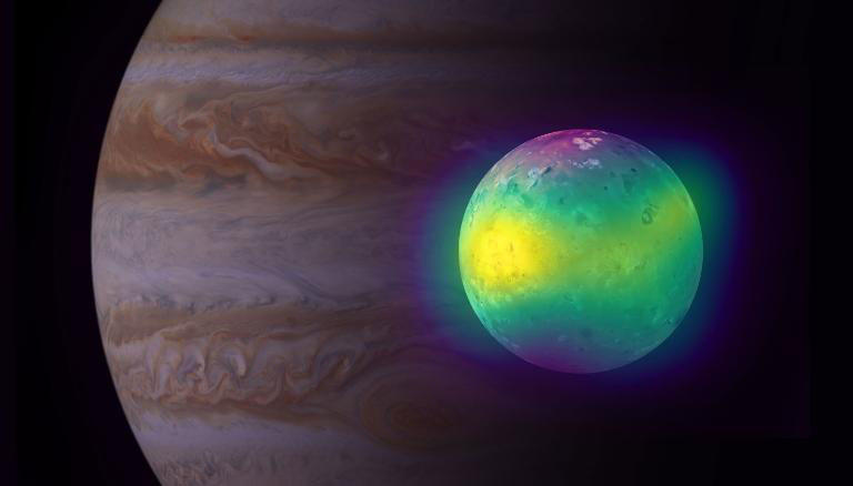 Io alaturi de Jupiter, Foto: NASA