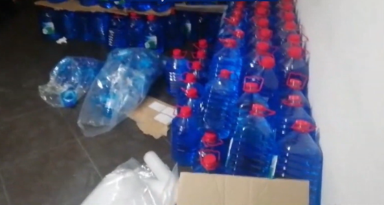 Spirt contrafacut, Foto: Politia Romana