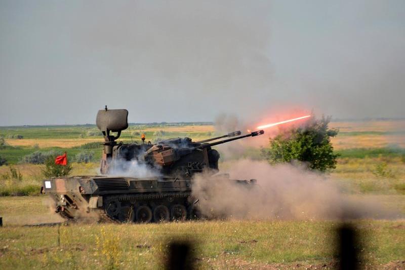 Blindate Gepard pentru lupta anetiaeriana, Foto: Fortele Terestre Romane