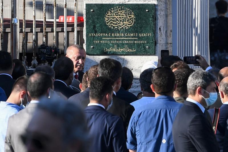 Erdogan in fata Sfintei Sofia, Foto: Ozan KOSE / AFP / Profimedia