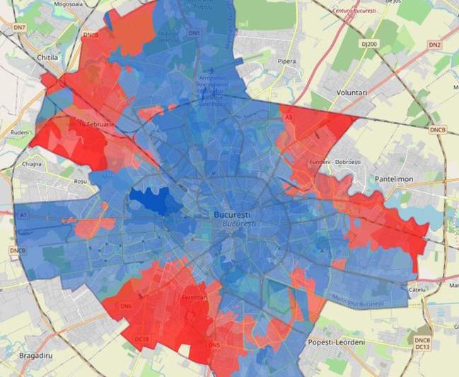 Rezultatul votului in Bucuresti, pe sectii, Foto: Zoom.Report