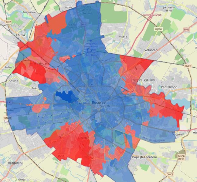 Rezultatul votului in Bucuresti, pe sectii, Foto: Zoom.Report