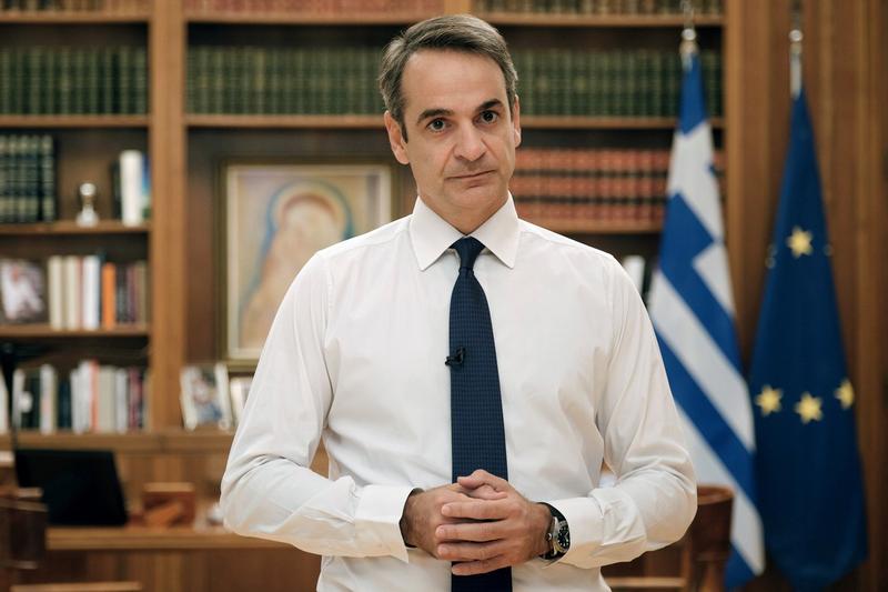 Premierul grec Kyriakos Mitsotakis, Foto: DIMITRIS PAPAMITSOS / AFP / Profimedia