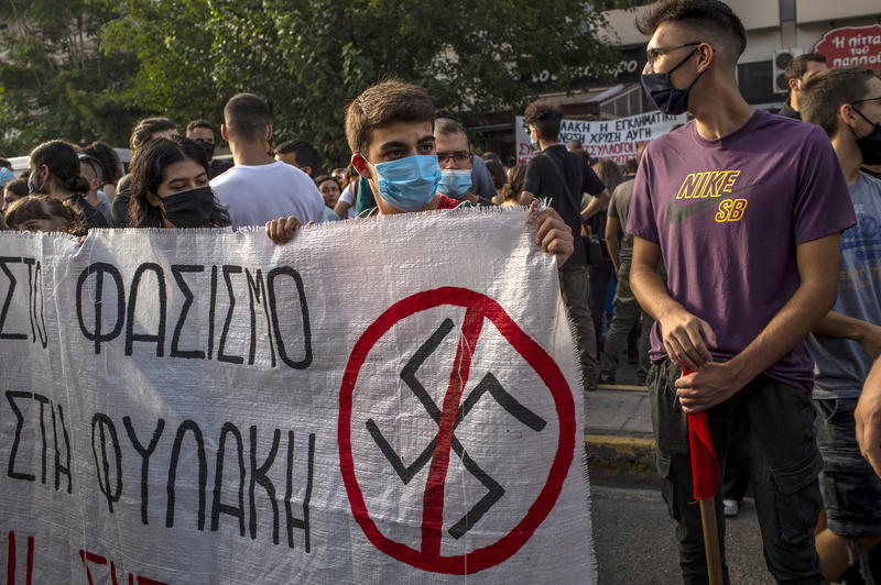 Miting antifascism Grecia, Foto: Angelos Tzortzinis / AFP / Profimedia Images