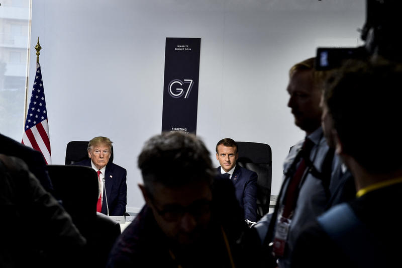 Donald Trump si Emmanuel Macron, Foto: Pool / Abaca Press / Profimedia Images