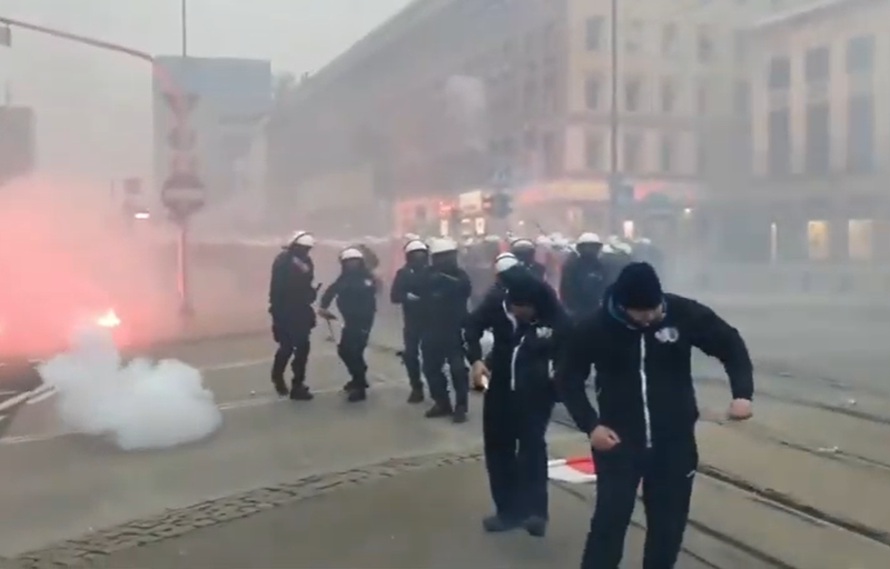 Proteste Varsovia, Foto: Captura video