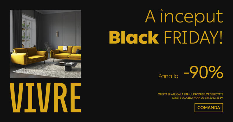 A început Black Friday pe Vivre.ro, Foto: Vivre.ro