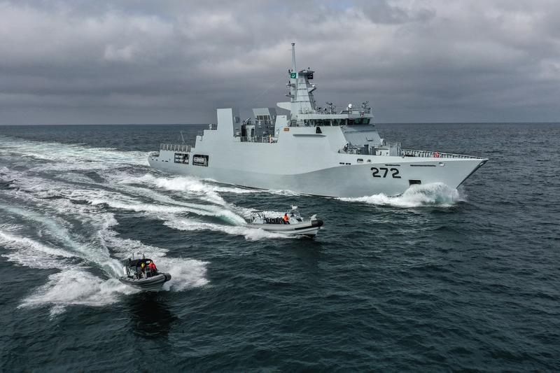 Corveta pakistaneză PNS Tabuk construită la Galați, Foto: Damen