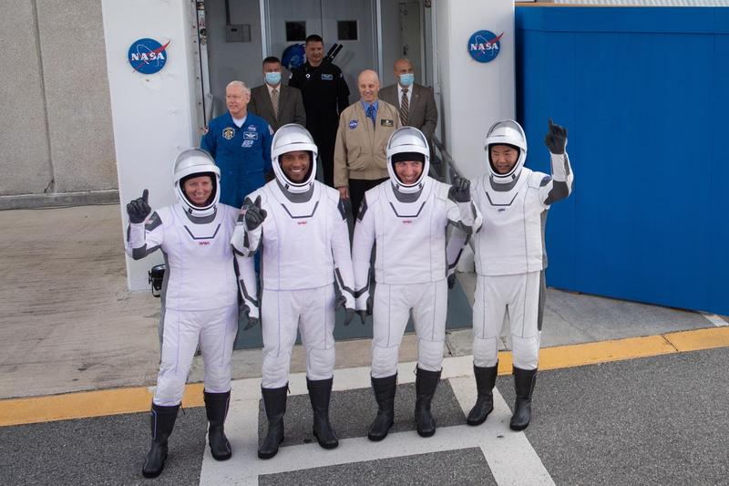 Cei patru astronauti care vor zbura catre Statia Spatiala Internationala, Foto: JOEL KOWSKY / UPI / Profimedia