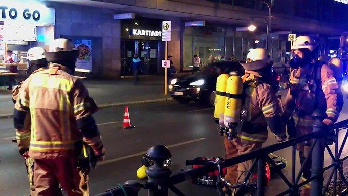 incendiu la o statie de metrou din Berlin (sursa:twitter), Foto: Hotnews