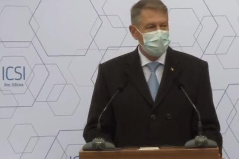 Iohannis la Ramnicu Valcea, Foto: Captura Facebook